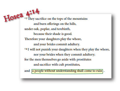 Hosea 4 13