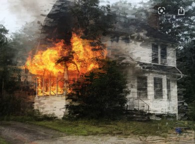 house on fire